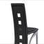 Ensemble de 2 chaises à hauteur de comptoir de style moderne avec base en métal et dossier rembourré en cuir