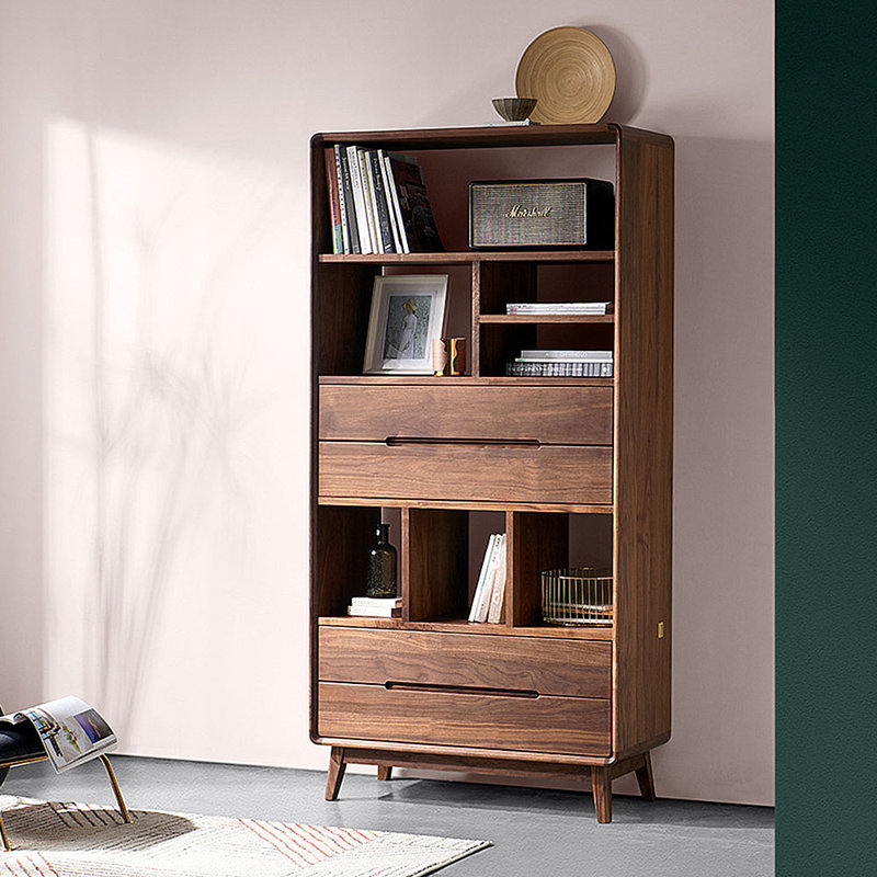 Vitrine simple à grande capacité avec bibliothèque