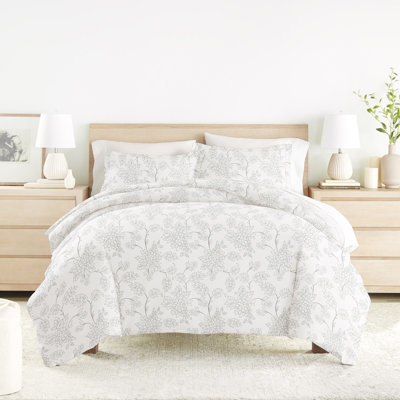 Ensemble de housse de couette en microfibre à motif ultra doux