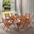 Patio Acacia Wood Folding Dining Table