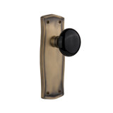 Prairie Plate with Black Porcelain Door Knob