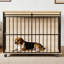 Mobilier pour grande cage avec plateau pour chiens de taille moyenne