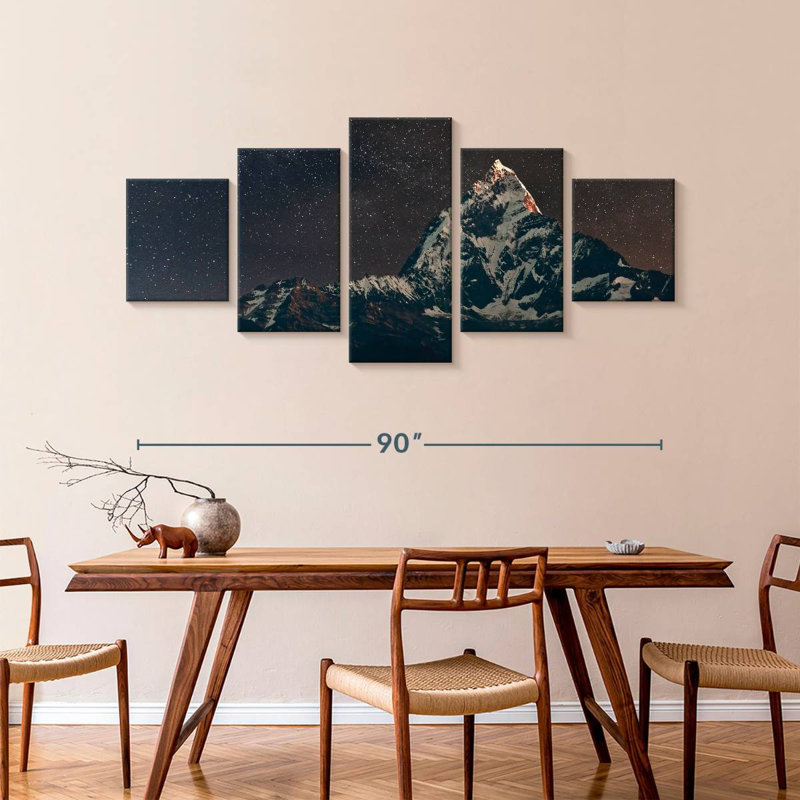 Himalayas At Night, 42" H x 92" W