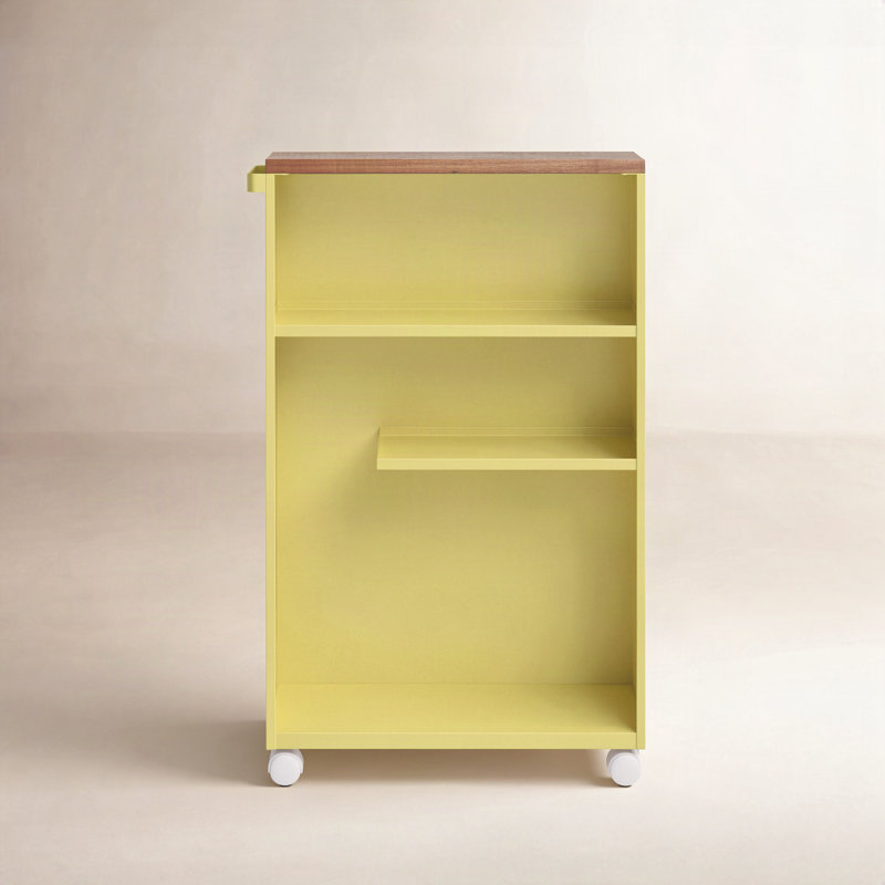 Chariot utilitaire de salle de bain Yamazaki, Poire jaune