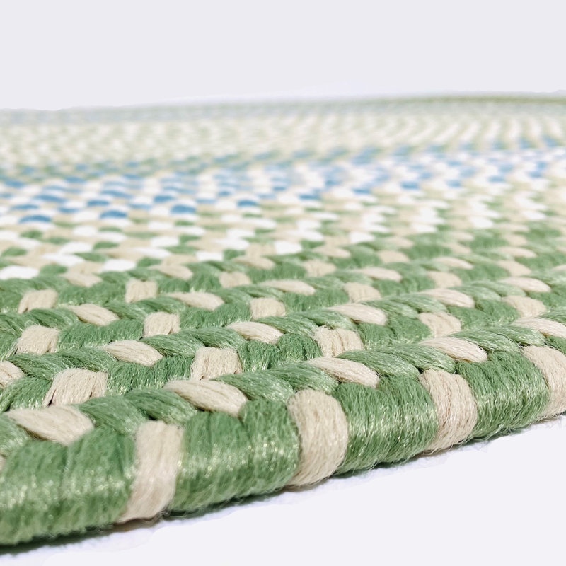 Tapis intérieur / extérieur Quinebaug - vert, Ovale 14 pi x 17 pi