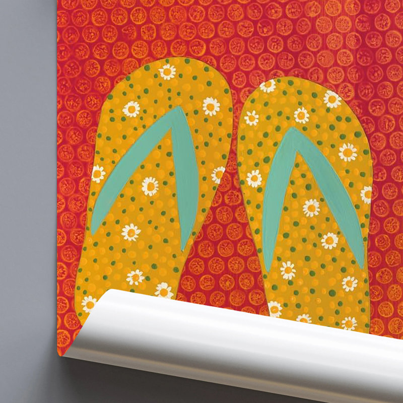 Buy Art For Less Officially Licensed Flip Flop Fun IV, affiche d'art 18 x 24 po - impression à la demande - papier pour affiche - prêt à encadrer