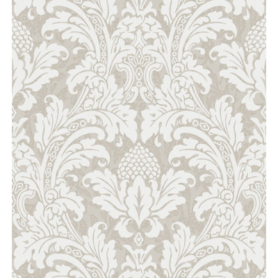 Albemarle Blake Damask Wallpaper Roll