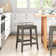 Bruno Solid Wood Counter Stool
