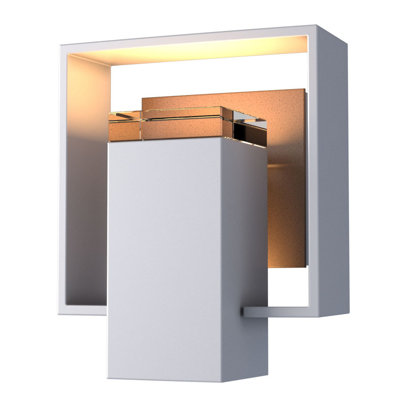 Shadow Box Aluminum Wall Light, Natural Iron, Slate, Yes