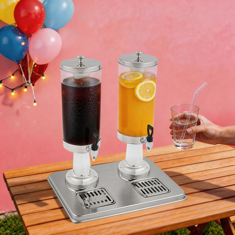 Base de distributeur de boissons à double tête avec 2 robinets, distributeur de boissons de comptoir