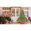 Arbre de Noël pleine forme avec lumières UL - branches mixtes Pe / Pvc, base large pour espaces spacieux, structure à charnières, support en métal stable-551982574