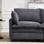 Velours gris foncé 2 - Confortable avec mousse et rembourrage à ressorts ensachés-17027046