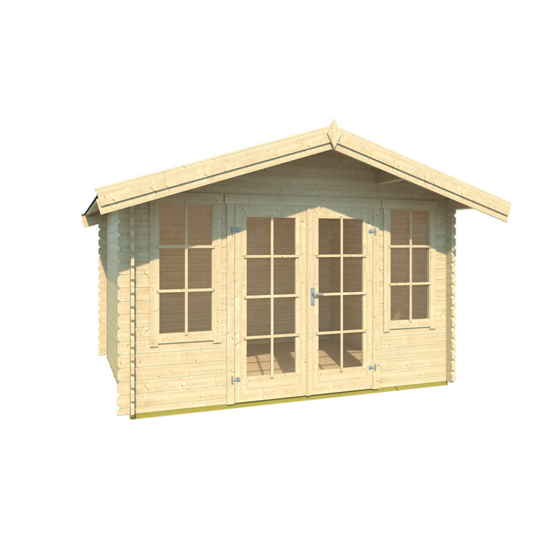 Lasita Robin 280 - 11 x 9.5 Ft. Summerhouse With Single Glazing (28mm), Nature