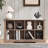 8 Cube Bookcase with Led Lights, Mid-Century Modern Bookshelf, Retro Wood Bookshelves Storage Organizer Shelf, Freestanding Open Book Shelves for Toy Room, Bedroom, Living Room, Office-189370880