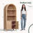 Storage Bookcase/Arched Cabinet With Fluted Doors & Adjustable Shelves – Entryway, Living Room-2132478056-2138823606
