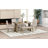 6-Piece Farmhouse Dining Table Set, Rectangular Trestle Table And 4 Upholstered Chairs & Bench For Dining Room-226827424