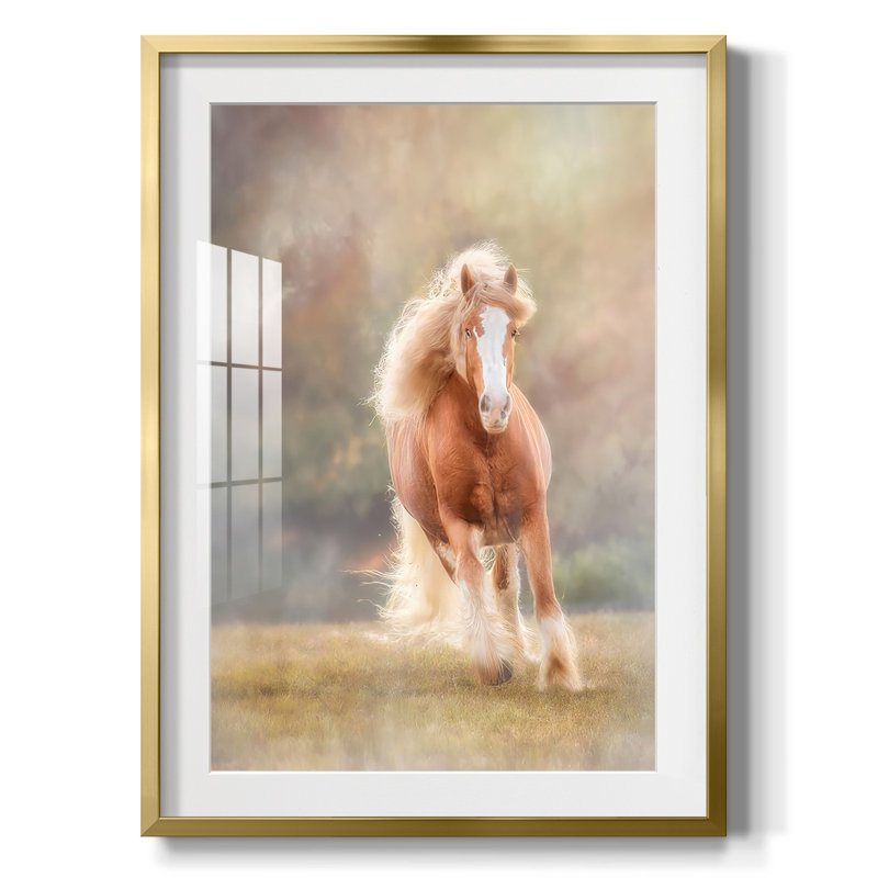 Delightful I - galerie tendue sur toile, H 28,5 po x l 20,5 po, Doré
