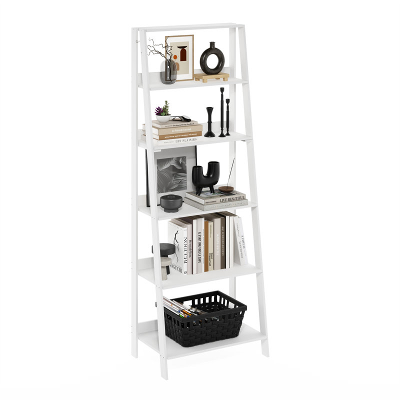 Myonna 60cm W Manufactured Wood Shelving Unit, White, 66.2" H x 23.6" W x 14.8" D