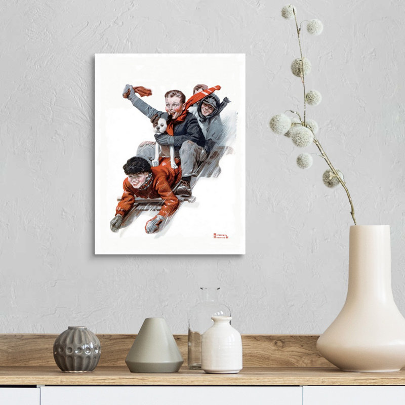 Art mural sur toile Norman Rockwell, H 16 po x l 12 po x P 1,25 po, Toile tendue