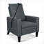 Fauteuil inclinable en tissu de polyester gris ardoise Slate