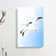Seagulls In Flight In Abstract - Wrapped Canvas Print