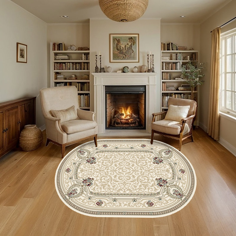 Attell Oriental Indoor Rug, Oval 6'7" x 9'6"