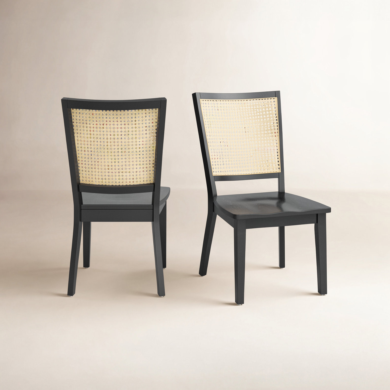 Karlie Armchair, Black, Wooden, Black/Natural