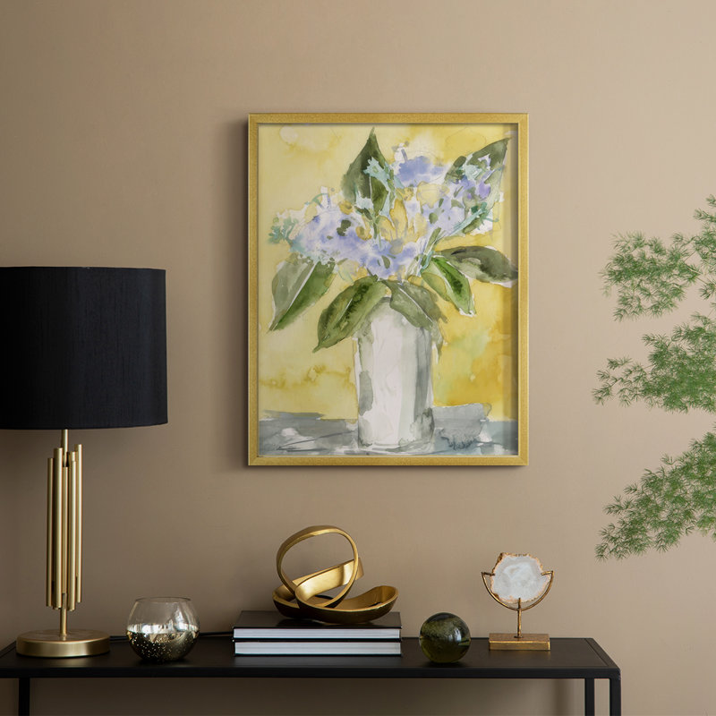Lilac Dreams II, reproduction encadrée - bois massif, H 15 po x l 12 po, Doré