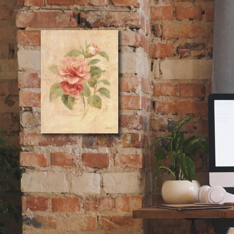 Art mural sur toile  «Sc parfum Floral 3» par Danhui Nai, H 16 po x l 12 po