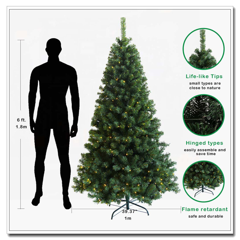 Arbre de Noël artificiel 6 pi