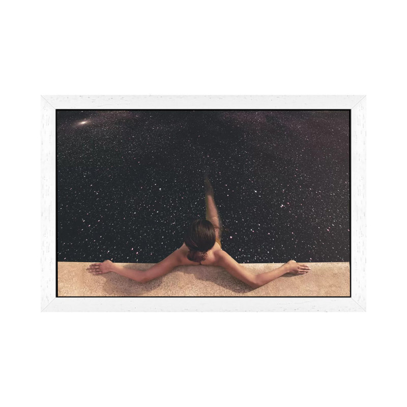 Holynight by Fran Rodriguez - Print on Canvas, 101.6 cm H x 66.04 cm W, White Framed