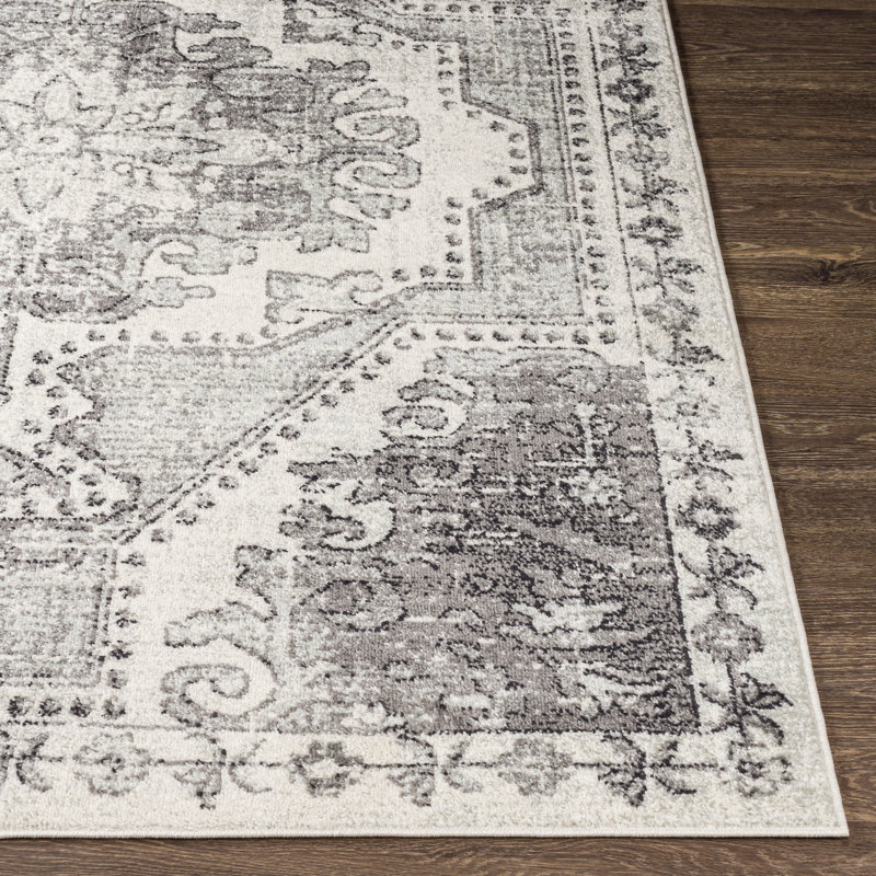 Tapis oriental gris, Rectangle 6 pi 7 po x 9 pi