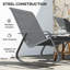 Steel, Texteline Rocking Chair