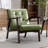 Havva 21.65'' Wide Tufted Artificial Leather Mid-Century Modern Armchair-1174366877