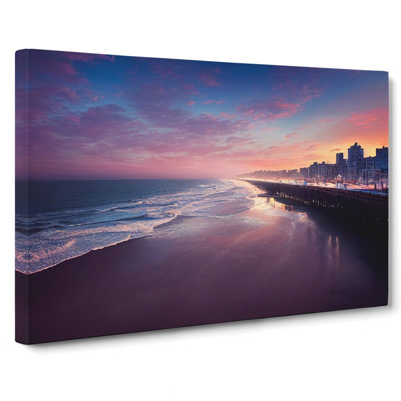 Beach Pier - Wrapped Canvas, 50cm H x 76cm W x 3cm D