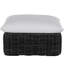 Montecito N-Dura Resin Wicker Outdoor Woven Ottoman - Onyx, 34.5 In.-1554260697-1554260724