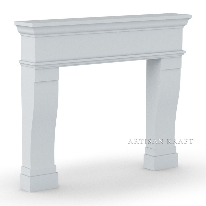 Foyer en pierre Nova Nova, Gris, 10 po x 71 po x 60 po