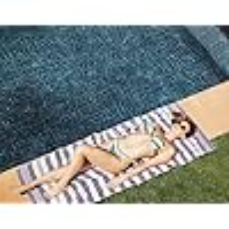 Towels - 4 Pack Turkish Beach Towel (40 X 72 Inches) - 100% Cotton Oversized Sand Free Quick-Dry Turkish Towel, Prewashed For Soft Feel, Large Peshtemal Towel (Grey, Navy, Purple, Buff)
