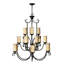 Casa 15 Light Shaded Chandelier