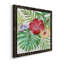 Fleurs tropicales - Peinture sur toile encadrée-1294675133-1294675135
