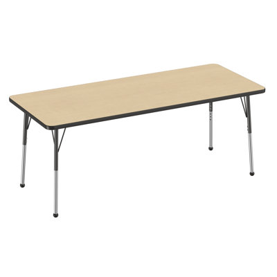Rectangle T-Mould Adjustable Height Activity Table