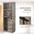 Pantry Storage Cabinet With Sliding Barn Door