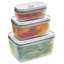 Fresh & Save Plastic Meal Prep BPA-Free- Assorted Sizes 3 Container Food Storage Set