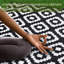 Tapis de paille en plastique à motif géométrique pour l'extérieur-781148344