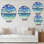Horloge murale Fiji White Beach Blue Ocean-59913540