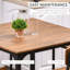 Ensemble de table de bar à hauteur de comptoir pour 4 personnes, table de cuisine carrée et chaises avec repose-pieds, mobilier de salle à manger de style industriel