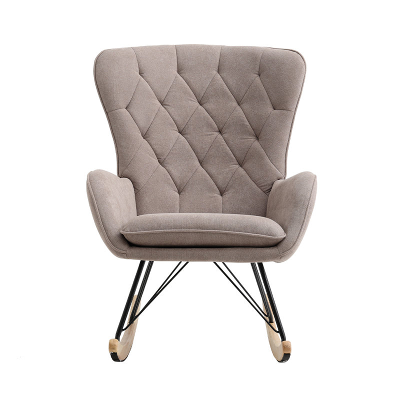 Ezio Rocking Chair, Light Grey