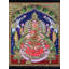 Déesse Gajalakshmi Tanjore, peinture | Couleurs traditionnelles avec or 24 carats | Structure en bois de teck | Fait à la main