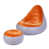 Orange / blanc sélectionné