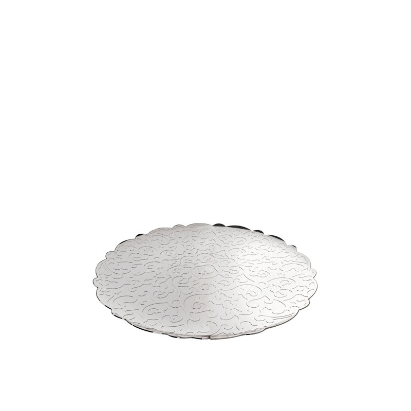 Dressed Round Tray, Stainless Steel